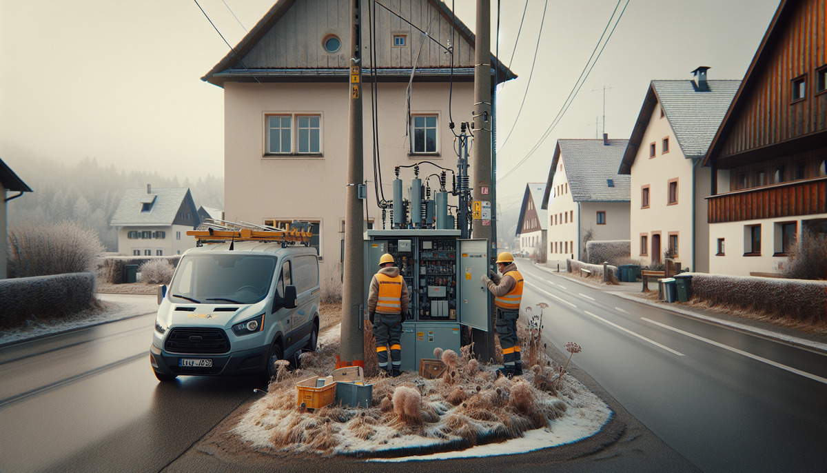 Wartungsarbeiten am Netz führen zu kurzzeitigen Stromunterbrechungen in Haarland
