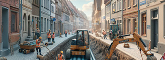 Stadtwerke bauen Fernwärmenetz in Pößneck aus – 650 Meter neue Trasse bis Jahresende